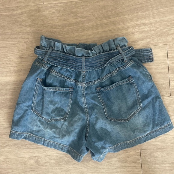 Sam Edelman Kira belted paper bag high waisted shorts with belt - Picture 5 of 5